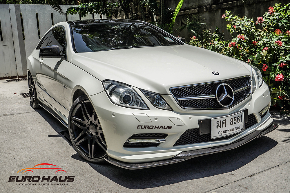 EURO HAUS Thailand - Mercedes Benz W212 E CLASS ✓ MOTEC Radical 20  [9/10.5] ✓ GODHAND Front lip ✓ Revozport side skirt ✓ RENNTECH Diffuser ✓  RENNTECH Rear spoiler